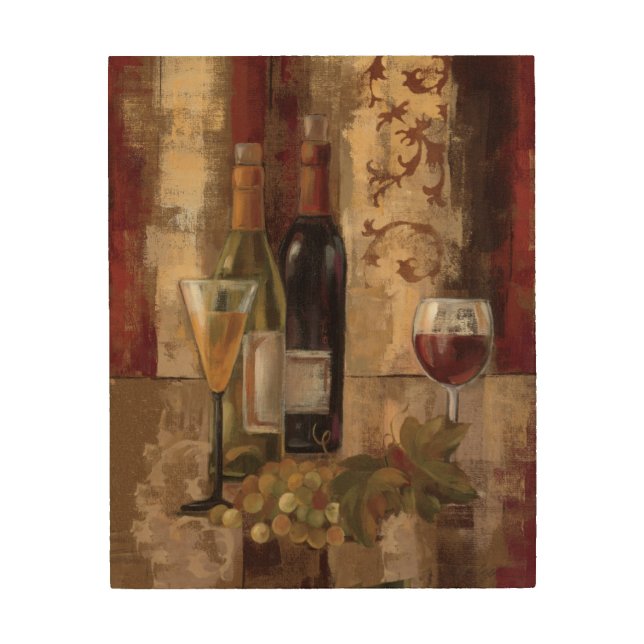 Graffiti and Wine Wood Wall Decor (Front)