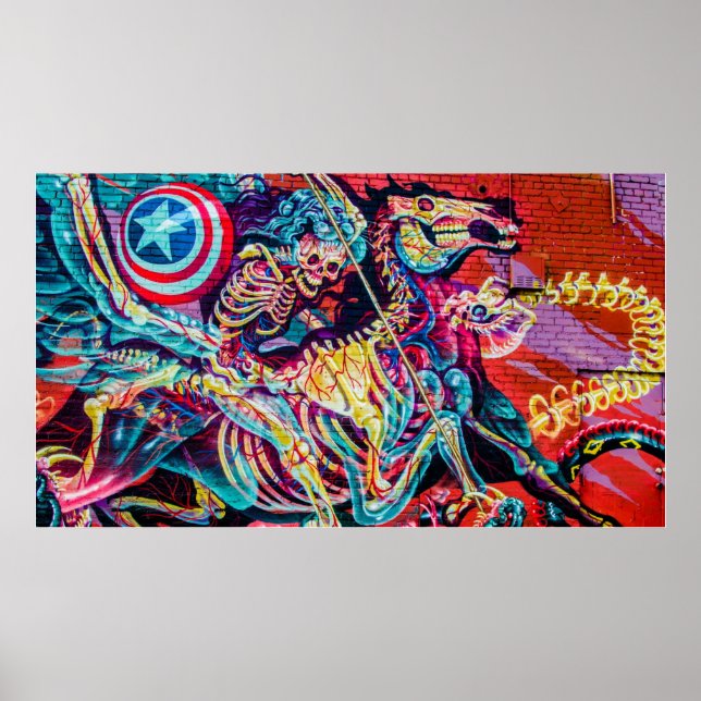 Graffiti Apocalypse Horseman Poster (Front)