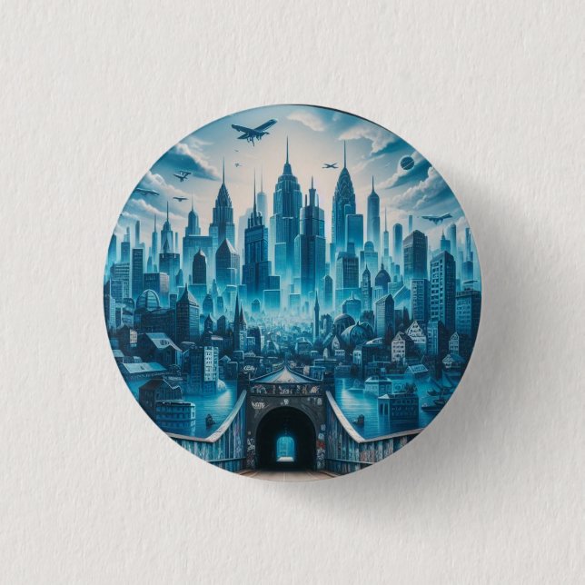 Graffiti Art Badge Button (Front)