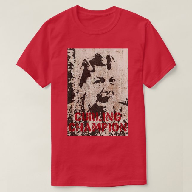 Graffiti art Curling champion T-Shirt (Design Front)