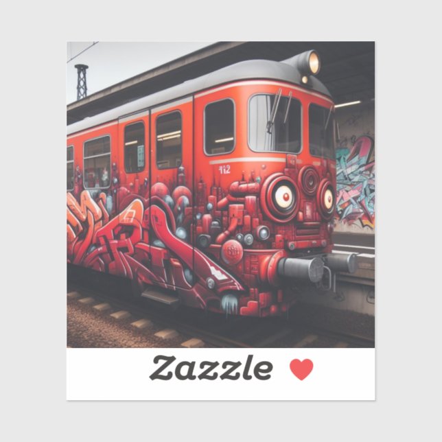 Graffiti Art Custom-Cut Vinyl Sticker (Sheet)