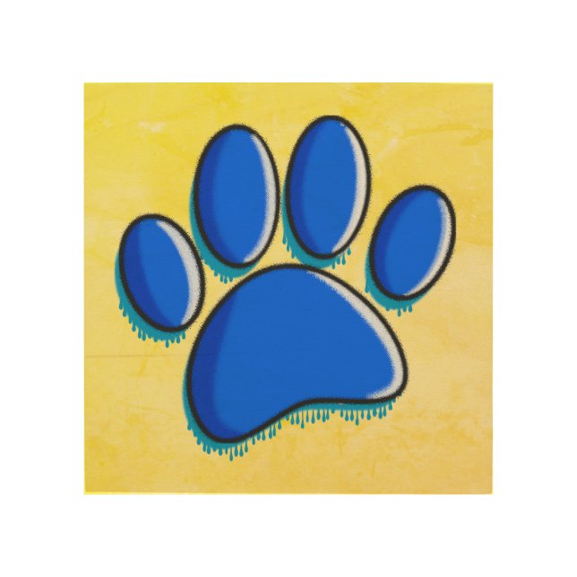 Graffiti Art Dog Paw Print (Front)