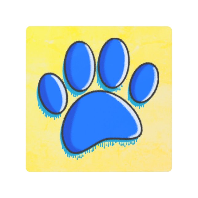 Graffiti Art Dog Paw Print (Front)
