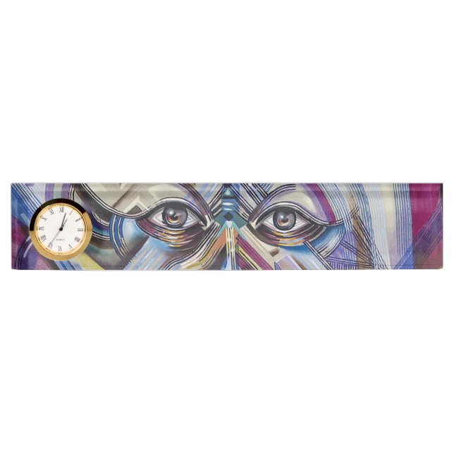 Graffiti Art Eyes Name Plate (Front)