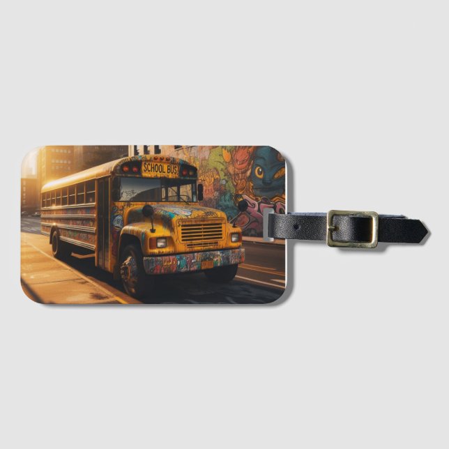 Graffiti Art Luggage Tag (Front Horizontal)