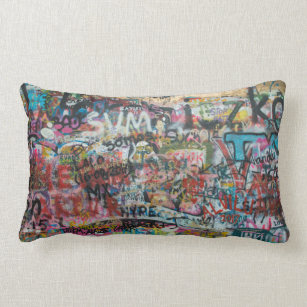 Graffiti art, lumbar pillow