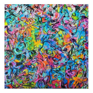 graffiti art lumbar pillow