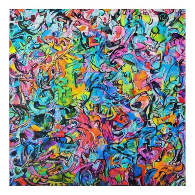 graffiti art lumbar pillow (Front)