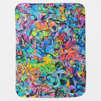graffiti art lumbar pillow fleece blanket