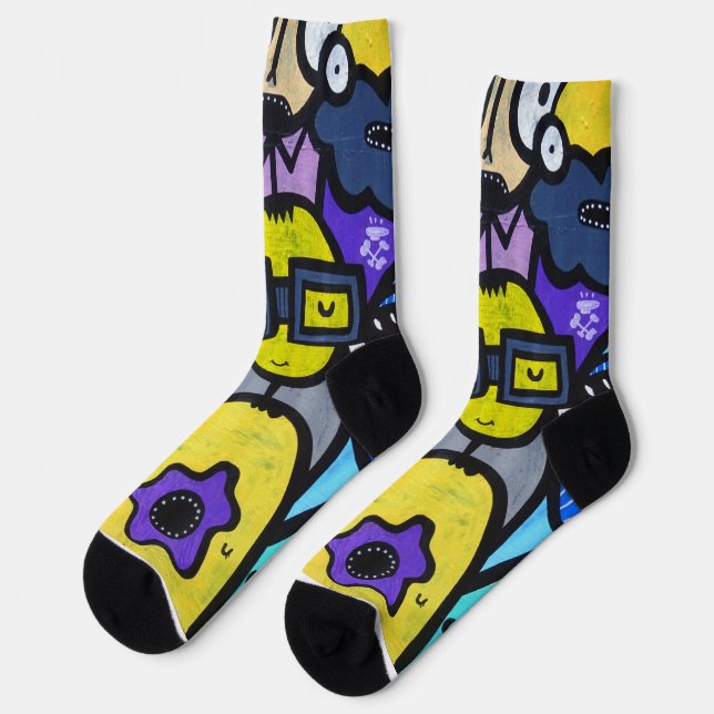 Graffiti Art Socks (Left)