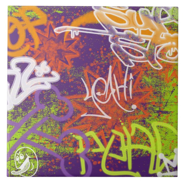 Graffiti Art Tile (Front)