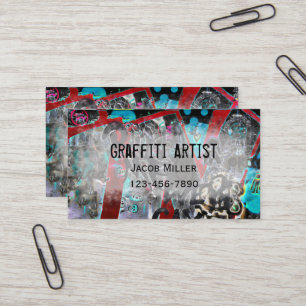 Graffiti Artist Grunge Urban Street Modern Business Card