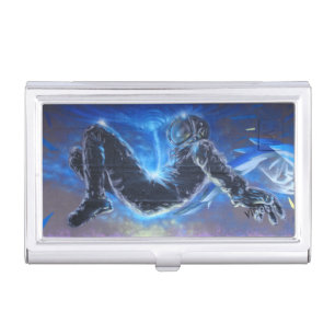 Graffiti Astronaut Business Card Holder