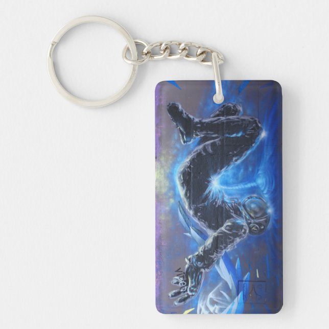 Graffiti Astronaut Keychain (Front)