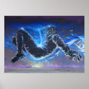 Graffiti Astronaut Poster