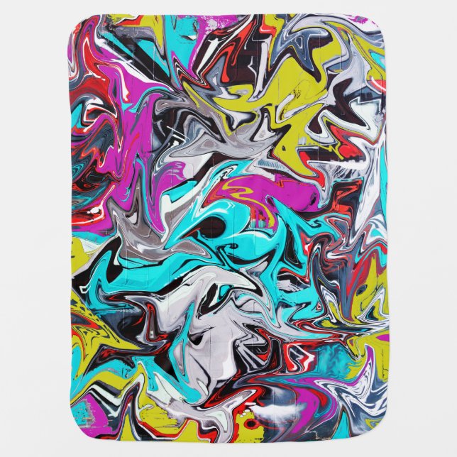 Graffiti Baby Blanket (Front)