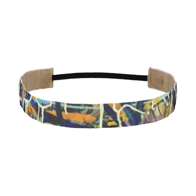 Graffiti Background Athletic Headband (Front)