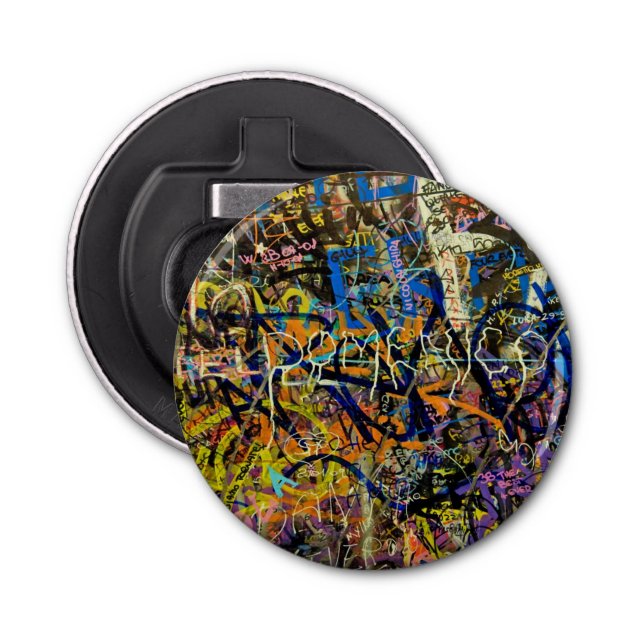 Graffiti Background Bottle Opener (Front)
