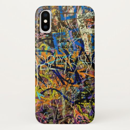 Graffiti Background iPhone X Case