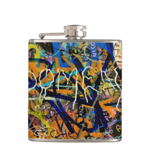 Graffiti Background Flask