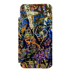 Graffiti Background Wallet Case For iPhone SE/5/5s
