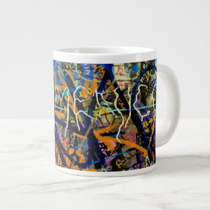 Graffiti Background Large Coffee Mug