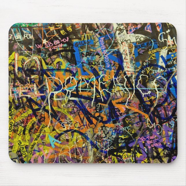 Graffiti Background Mouse Pad (Front)