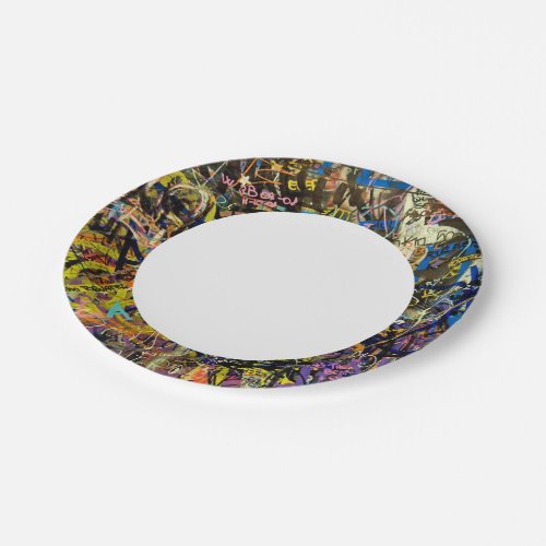 Graffiti Background Paper Plates