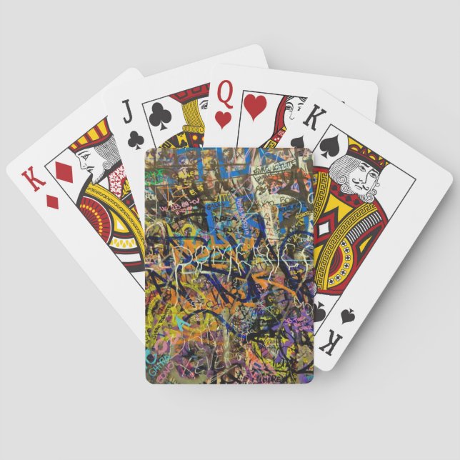 Graffiti Background Poker Cards (Back)