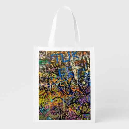 Graffiti Background Reusable Grocery Bag