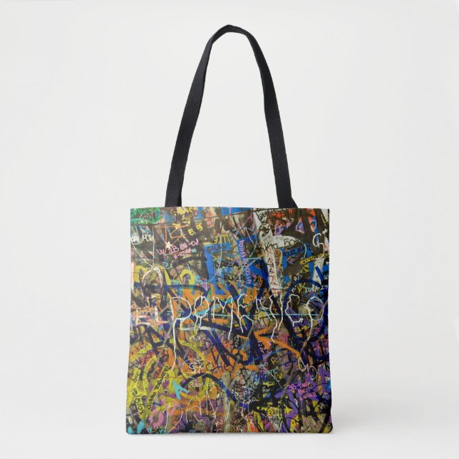 Graffiti Background Tote Bag (Front)