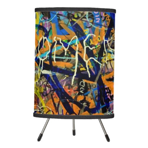 Graffiti Background Tripod Lamp