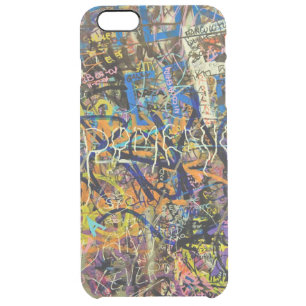 Graffiti Background Clear iPhone 6 Plus Case