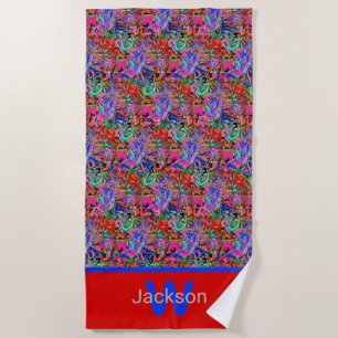 Graffiti  beach towel