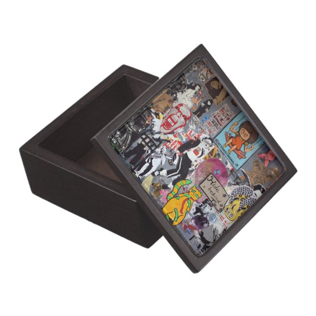Graffiti, Berlin, Germany Keepsake Box (Opened)