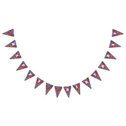 Graffiti birthday bunting flags