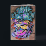 Graffiti birthday card<br><div class="desc">Birthday card graffiti design</div>