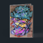 Graffiti birthday card<br><div class="desc">Birthday card graffiti design</div>
