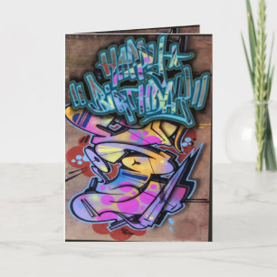 Graffiti birthday card 
