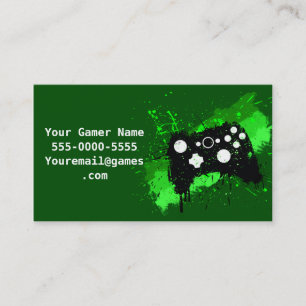 Graffiti Box Controller Video Game Business Cards