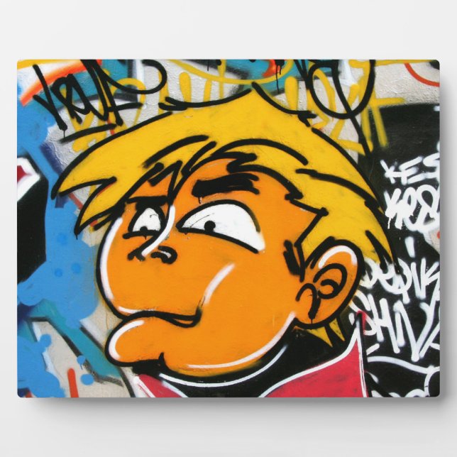 Graffiti boy plaque (Front)