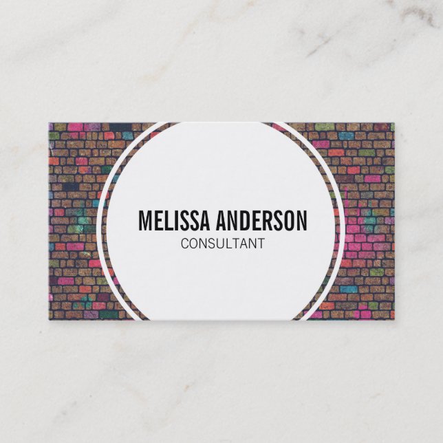 Graffiti Brick Wall Business Cards (Front)