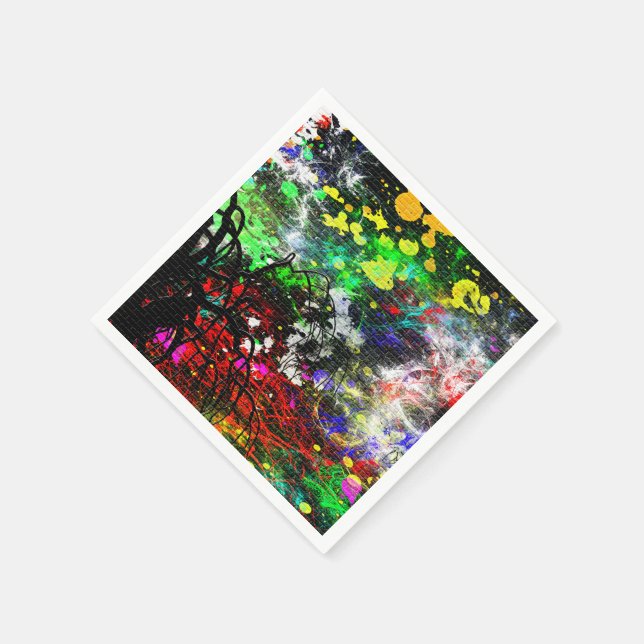 Graffiti Brick Wall Paper Napkins (Corner)