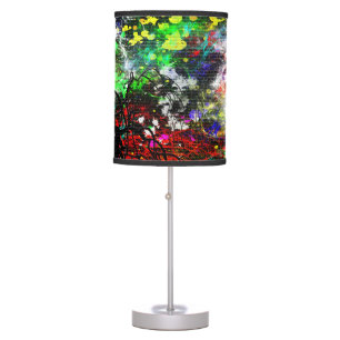 Graffiti Brick Wall Table Lamp