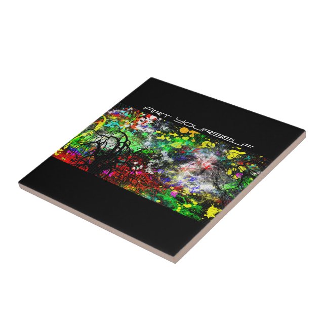 Graffiti Brick Wall Tile (Side)