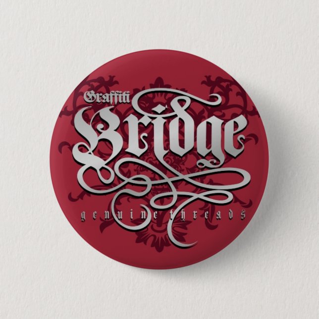 Graffiti Bridge Genuine Threads Pinback Button (Front)