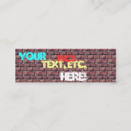 Customizable Graffiti Business cards