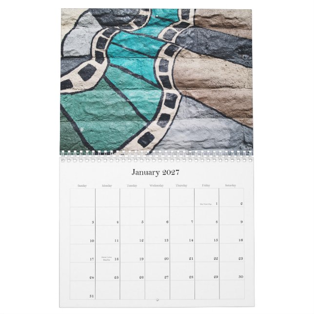Graffiti Calendar (Jan 2027)