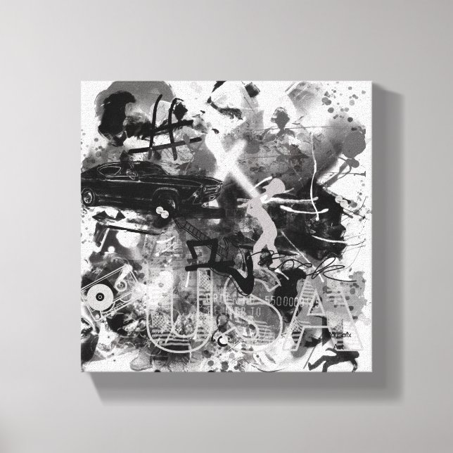 Graffiti Canvas Print (Front)