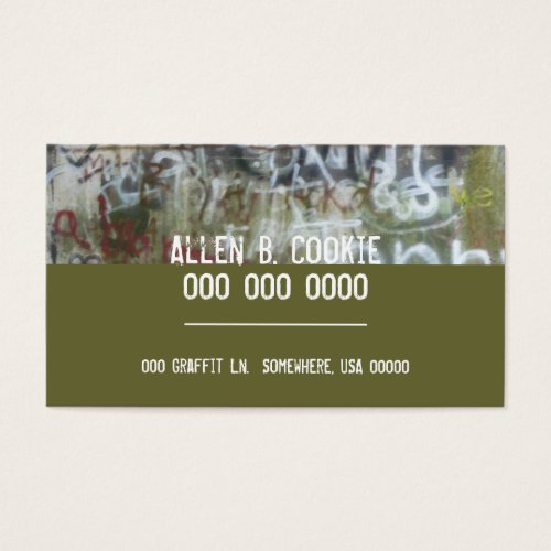 Graffiti Card Business Cards
